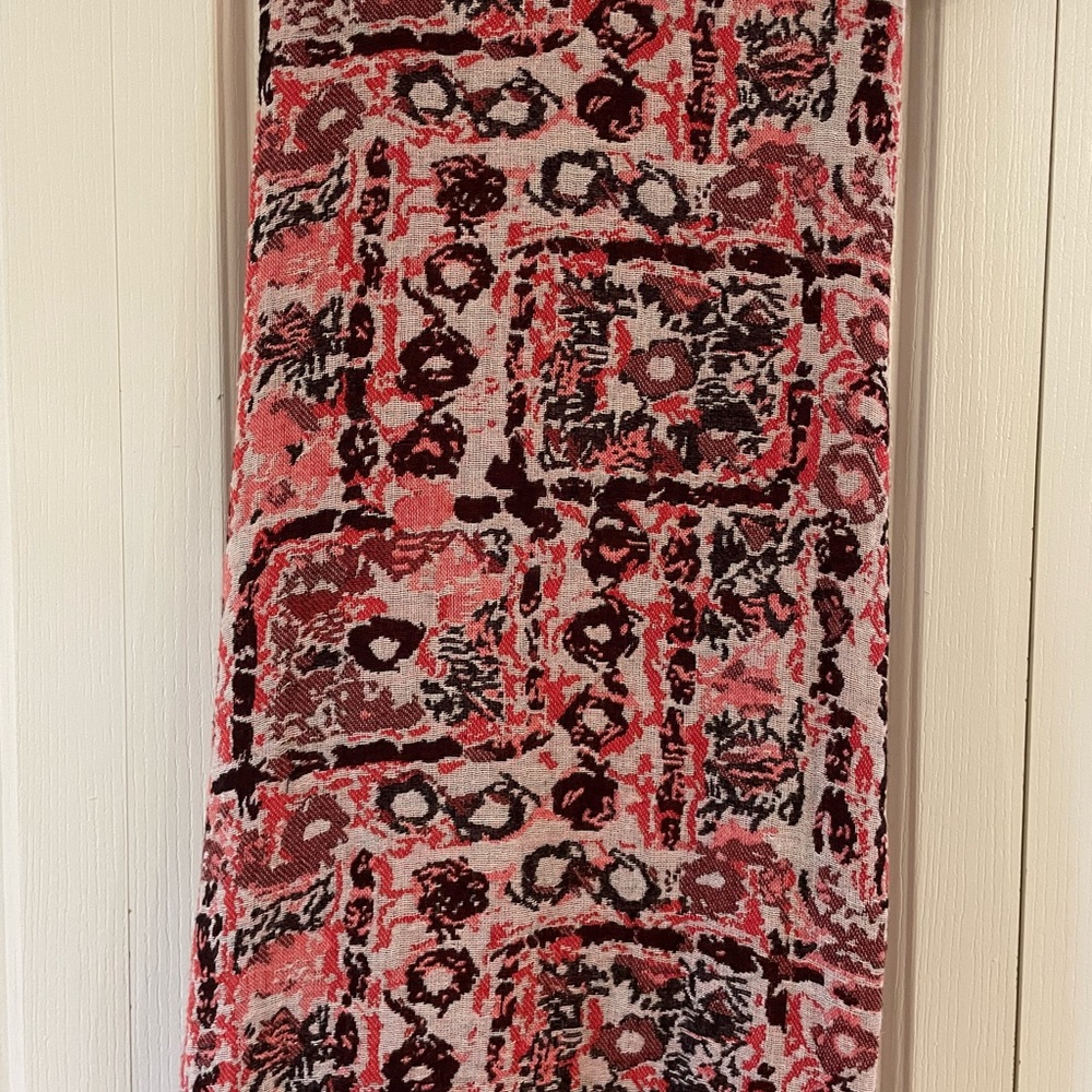 Pretty boho style red and black John Lewis shawl/wrap. Easy to dress up or down! - Picture 9 of 9